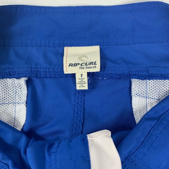 Rip Curl Shorts Tie Waist Two Back Velcro Pockets - Picture 6 of 6
